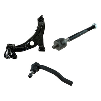 TRQ® - Front Driver Side Lower Control Arm with Ball Joint and Tie Rod End Kit