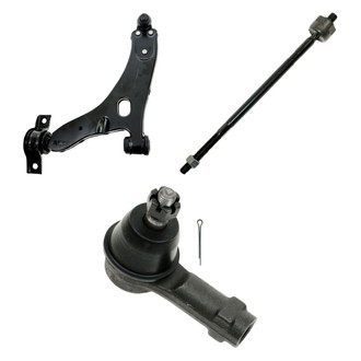 TRQ® - Front Driver Side Lower Control Arm with Ball Joint and Tie Rod End Kit