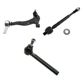 TRQ® - Front Driver Side Lower Control Arm with Ball Joint and Tie Rod End Kit