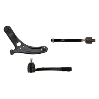 TRQ® - Front Driver Side Lower Control Arm with Ball Joint and Tie Rod End Kit