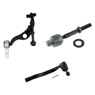 TRQ® - Front Driver Side Lower Control Arm with Ball Joint and Tie Rod End Kit