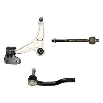 TRQ® - Front Driver Side Lower Control Arm with Ball Joint and Tie Rod End Kit