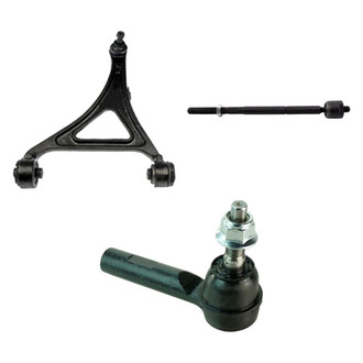 TRQ® - Front Driver Side Lower Control Arm with Ball Joint and Tie Rod End Kit