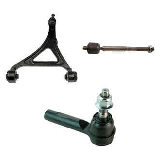 TRQ® - Front Driver Side Lower Control Arm with Ball Joint and Tie Rod End Kit