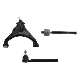TRQ® - Front Driver Side Lower Control Arm with Ball Joint and Tie Rod End Kit