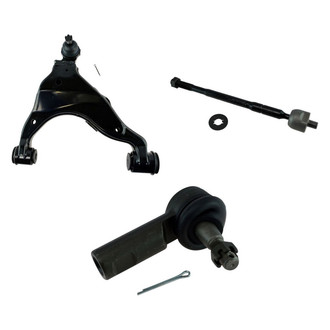 TRQ® - Front Driver Side Lower Control Arm with Ball Joint and Tie Rod End Kit