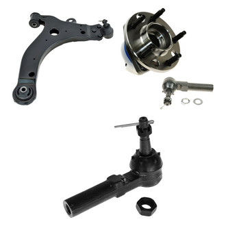 TRQ® - Front Driver Side Lower Control Arm with Ball Joint and Tie Rod End Kit
