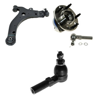 TRQ® - Front Driver Side Lower Control Arm with Ball Joint and Tie Rod End Kit