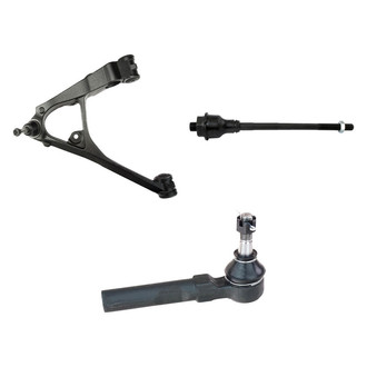 TRQ® - Front Driver Side Lower Control Arm with Ball Joint and Tie Rod End Kit