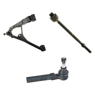 TRQ® - Front Driver Side Lower Control Arm with Ball Joint and Tie Rod End Kit