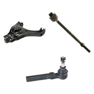 TRQ® - Front Driver Side Lower Control Arm with Ball Joint and Tie Rod End Kit