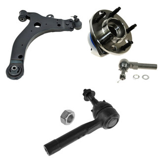 TRQ® - Front Driver Side Lower Control Arm with Ball Joint and Tie Rod End Kit