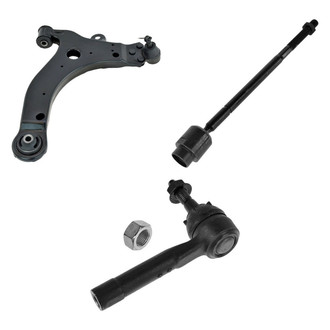 TRQ® - Front Driver Side Lower Control Arm with Ball Joint and Tie Rod End Kit