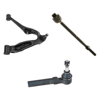 TRQ® - Front Driver Side Lower Control Arm with Ball Joint and Tie Rod End Kit