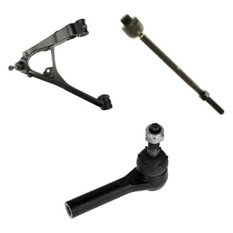 TRQ® - Front Driver Side Lower Control Arm with Ball Joint and Tie Rod End Kit