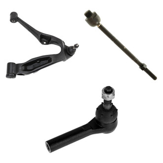 TRQ® - Front Driver Side Lower Control Arm with Ball Joint and Tie Rod End Kit