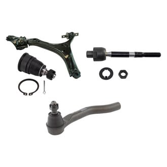 TRQ® - Front Driver Side Lower Control Arm and Tie Rod End Kit