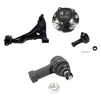 TRQ® - Front Driver Side Lower Control Arm with Ball Joint and Tie Rod End Kit