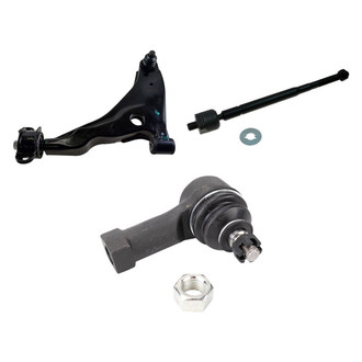TRQ® - Front Driver Side Lower Control Arm with Ball Joint and Tie Rod End Kit