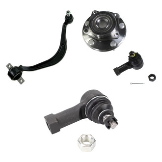 TRQ® - Front Driver Side Lower Control Arm with Ball Joint and Tie Rod End Kit