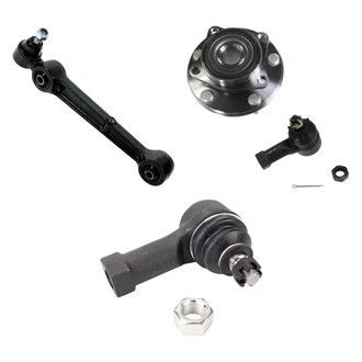 TRQ® - Front Driver Side Lower Control Arm with Ball Joint and Tie Rod End Kit