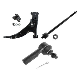 TRQ® - Front Driver Side Lower Control Arm with Ball Joint and Tie Rod End Kit
