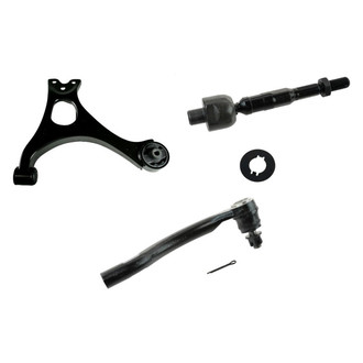 TRQ® - Front Driver Side Lower Control Arm and Tie Rod End Kit