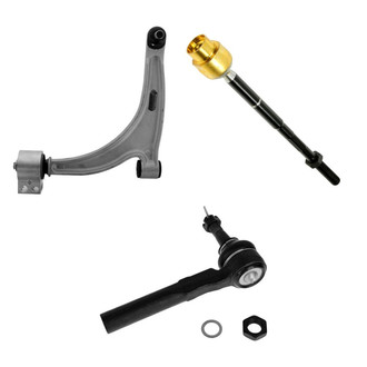 TRQ® - Front Driver Side Lower Control Arm with Ball Joint and Tie Rod End Kit