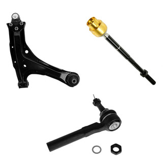 TRQ® - Front Driver Side Lower Control Arm with Ball Joint and Tie Rod End Kit