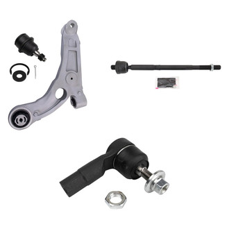 TRQ® - Front Driver Side Lower Control Arm and Tie Rod End Kit