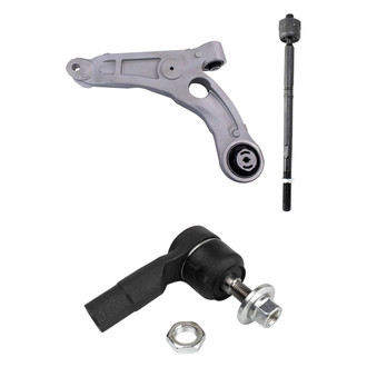 TRQ® - Front Driver Side Lower Control Arm and Tie Rod End Kit