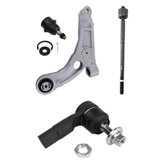 TRQ® - Front Driver Side Lower Control Arm and Tie Rod End Kit