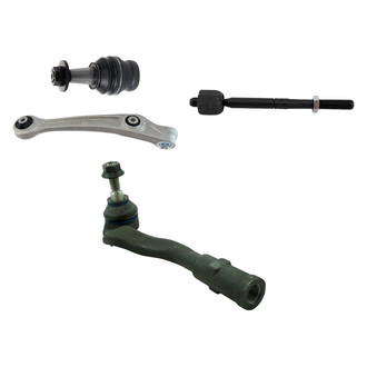 TRQ® - Front Driver Side Lower Control Arm and Tie Rod End Kit
