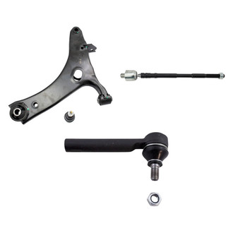 TRQ® - Front Driver Side Lower Control Arm with Ball Joint and Tie Rod End Kit