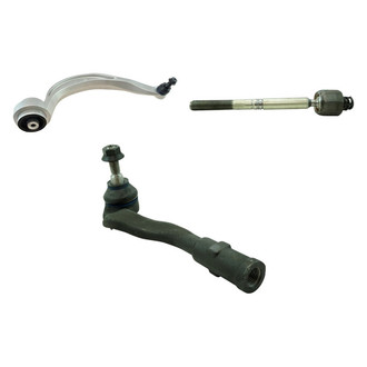 TRQ® - Front Driver Side Lower Control Arm with Ball Joint and Tie Rod End Kit