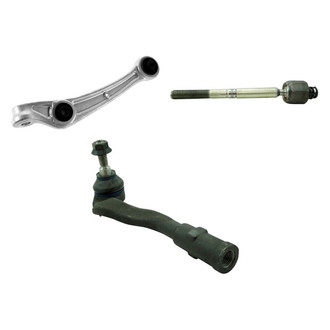 TRQ® - Front Driver Side Lower Control Arm and Tie Rod End Kit