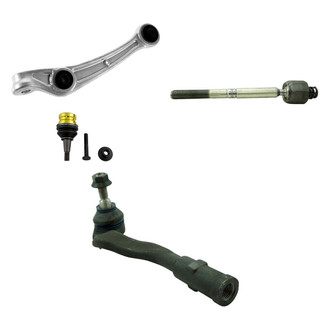 TRQ® - Front Driver Side Lower Control Arm and Tie Rod End Kit