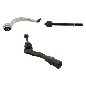 TRQ® - Front Driver Side Lower Control Arm with Ball Joint and Tie Rod End Kit