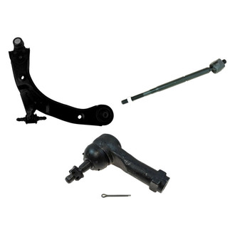 TRQ® - Front Driver Side Lower Control Arm with Ball Joint and Tie Rod End Kit