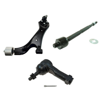 TRQ® - Front Driver Side Lower Control Arm with Ball Joint and Tie Rod End Kit