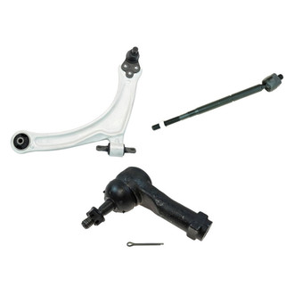 TRQ® - Front Driver Side Lower Control Arm with Ball Joint and Tie Rod End Kit