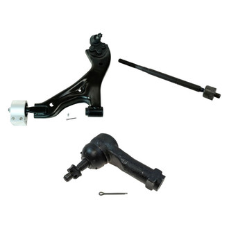TRQ® - Front Driver Side Lower Control Arm with Ball Joint and Tie Rod End Kit