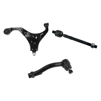 TRQ® - Front Driver Side Lower Control Arm and Tie Rod End Kit