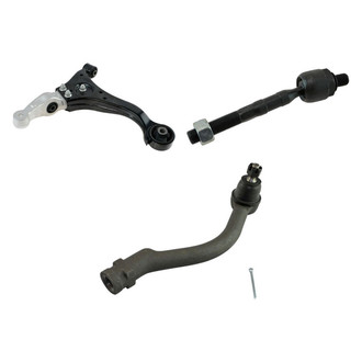 TRQ® - Front Driver Side Lower Control Arm and Tie Rod End Kit