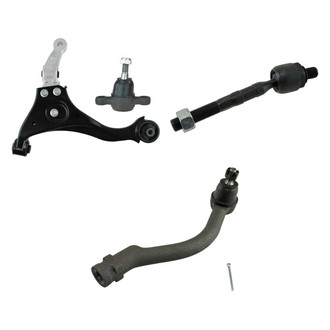 TRQ® - Front Driver Side Lower Control Arm and Tie Rod End Kit