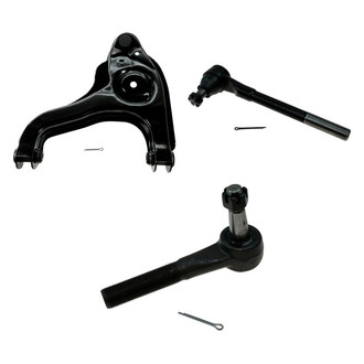TRQ® - Front Driver Side Lower Control Arm with Ball Joint and Tie Rod End Kit