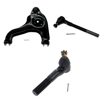 TRQ® - Front Driver Side Lower Control Arm with Ball Joint and Tie Rod End Kit