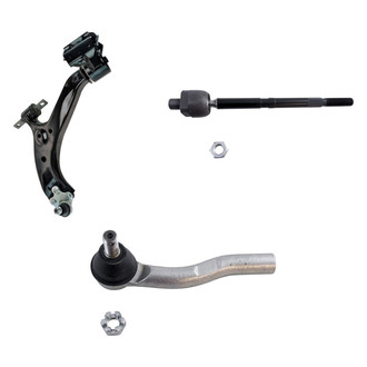 TRQ® - Front Driver Side Lower Control Arm with Ball Joint and Tie Rod End Kit
