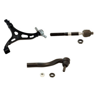 TRQ® - Front Driver Side Lower Control Arm and Tie Rod End Kit