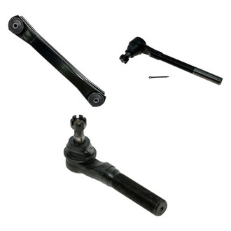 TRQ® - Front Driver Side Lower Control Arm and Tie Rod End Kit